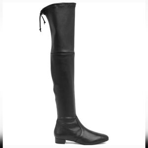 NIB Stuart Weitzman Black Leather Over the Knee High Tall Genna 25 City Boots 5‎